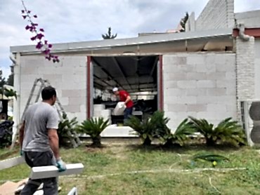 Bakı duvar ustası profesyonel duvar örme çalışması