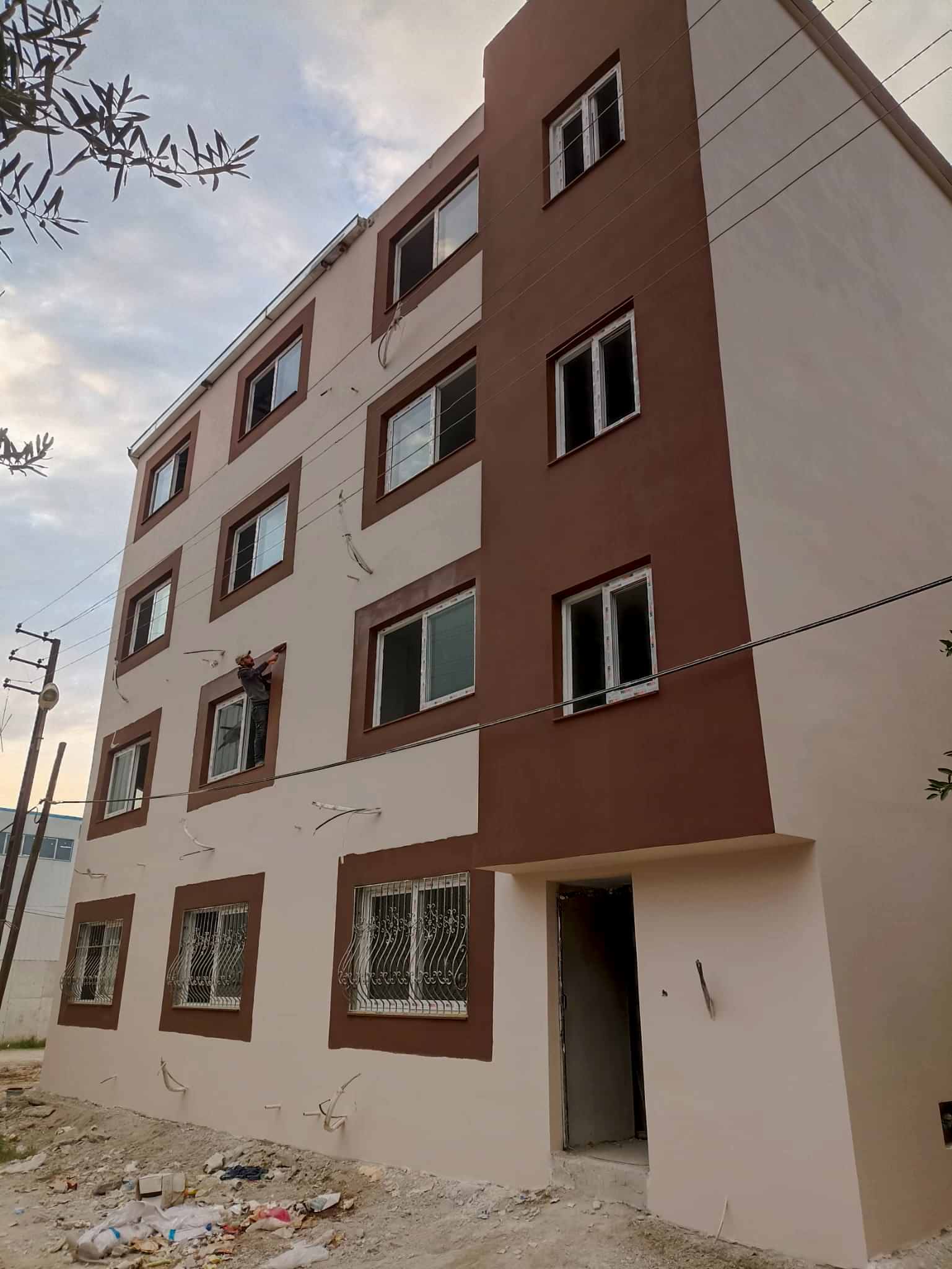 Yatılı kur'an kursu projemiz 1 Şakirpaşa Kur’an Kursu inşaatında bims blok ile yapılan duvar örme çalışması ve usta işçilik